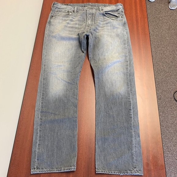 Classic Levi's 501 Gray Jeans - Picture 2 of 5